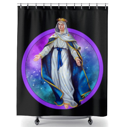 Mary Our Lady of Perpetual Help Mother of God Shower Curtains