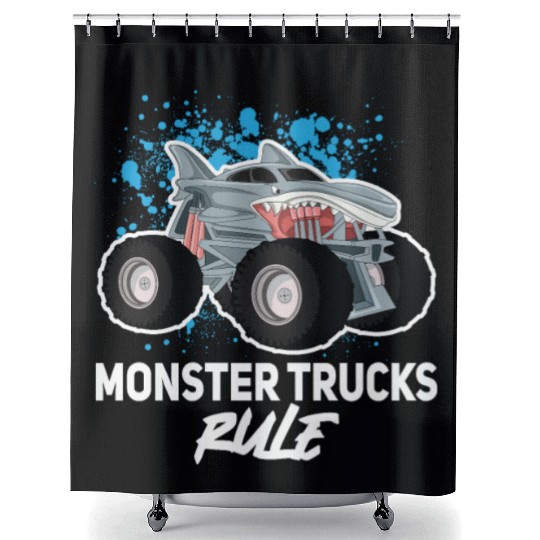 Monster Trucks Rule... Monster Truck Shower Curtains