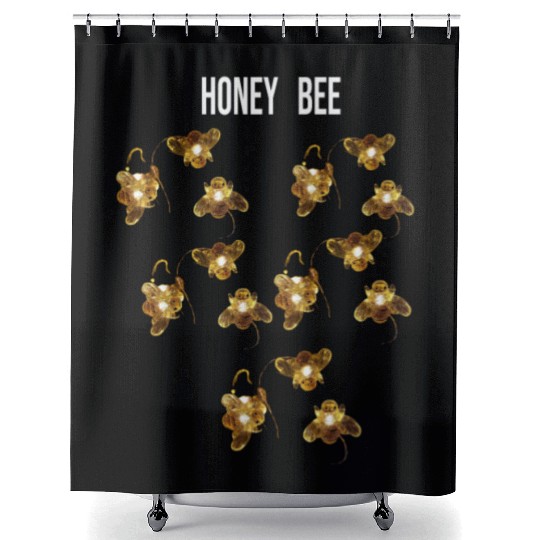 Honey bee Shower Curtains