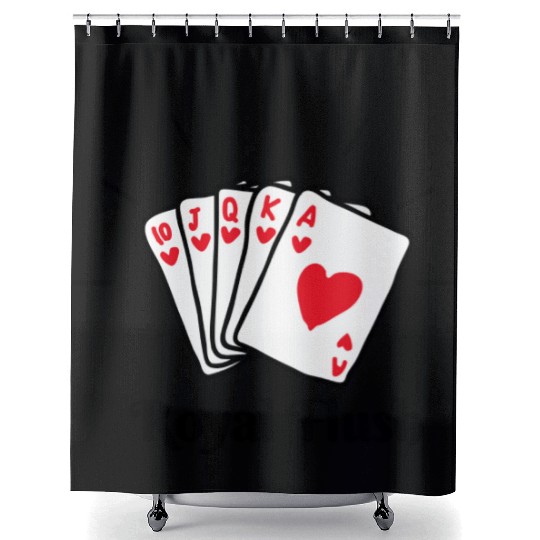Royal Flush Poker Shower Curtains