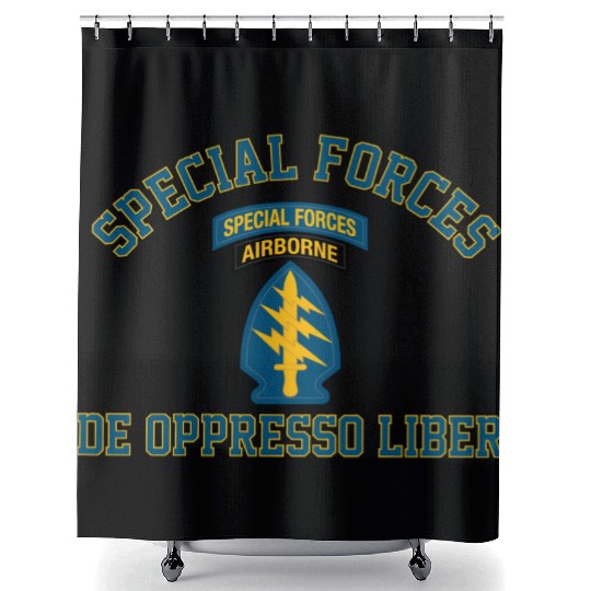 Army Special Forces Green Beret Shower Curtains