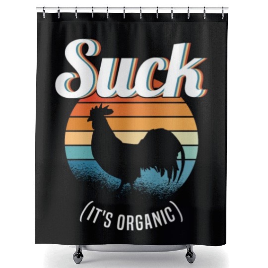 Suck Cock Hahn Gay Pride Gay Gay Funny Shower Curtains