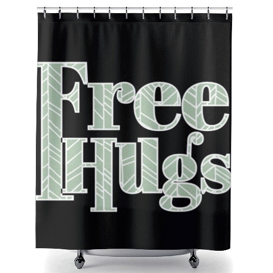 Free hugs Shower Curtains
