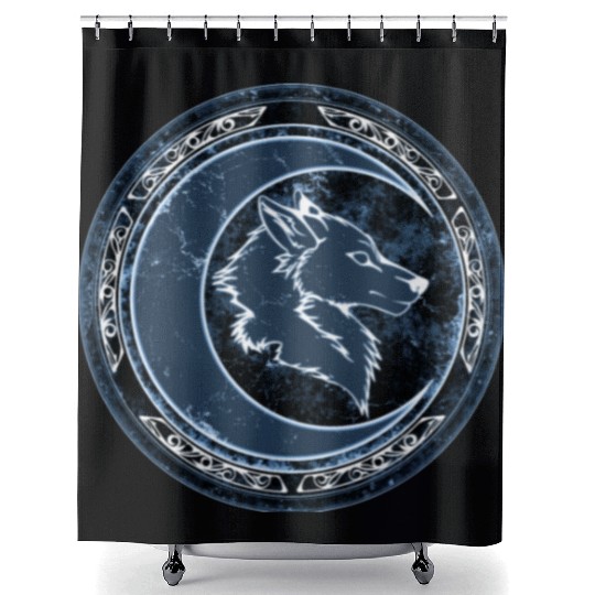 Wolf Moon Shower Curtains