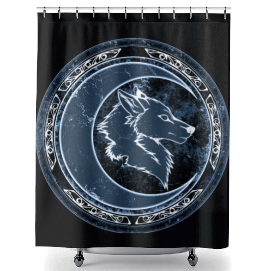 Wolf Moon Shower Curtains