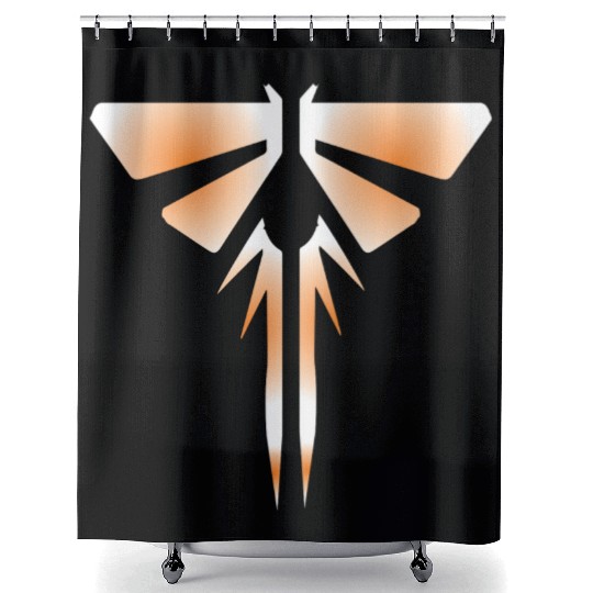 The Last of Us Fireflies Logo Graffiti Shower Curtains