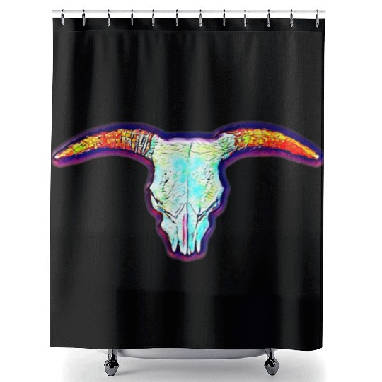 Cow skull Shower Curtains