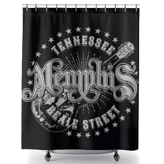Memphis Tennessee Beale Street Shower Curtains