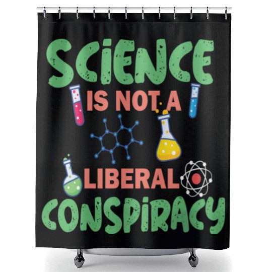 science not conspiracy science conspiracy Shower Curtains