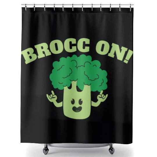 Broccoli Shower Curtains