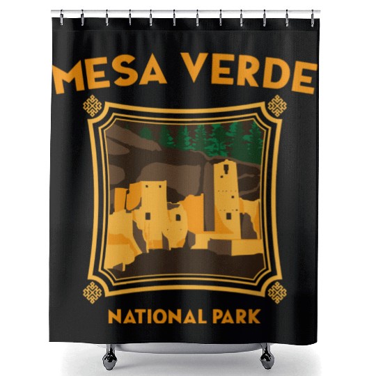 Mesa Verde National Park Novelty Graphic Design Shower Curtains