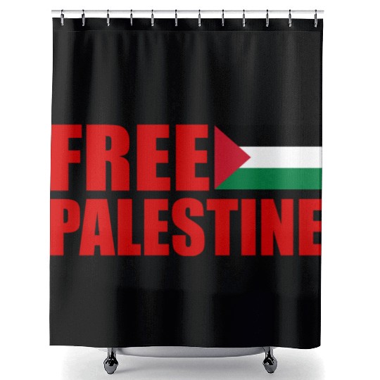 Free palestine Shower Curtains