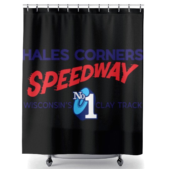 Hales Corners Speedway Shower Curtains