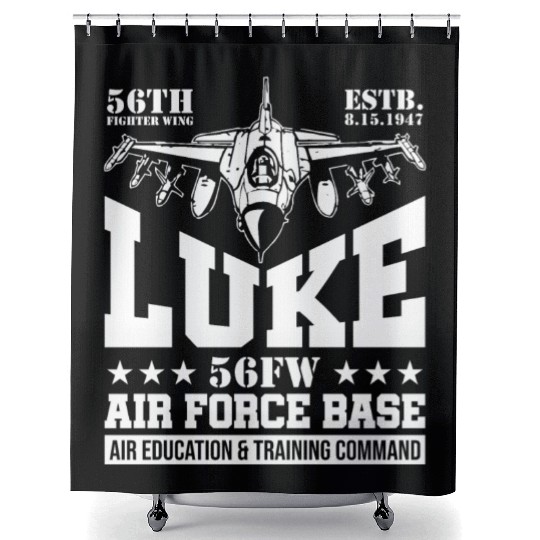 Luke Air Force Base USAF F35 Fighter Wing Shower Curtains