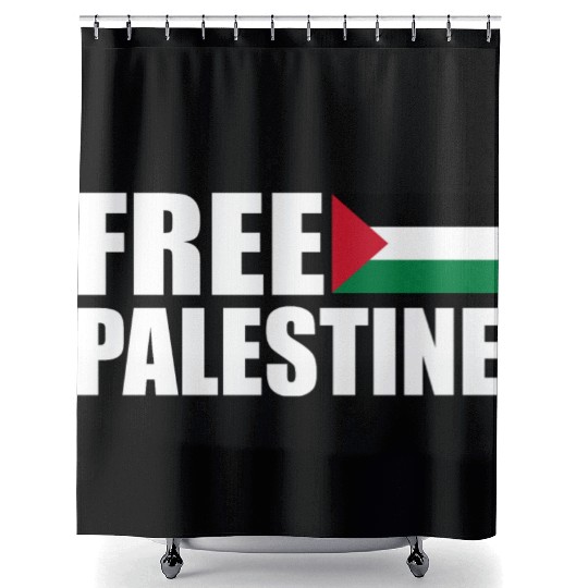 Free palestine Shower Curtains