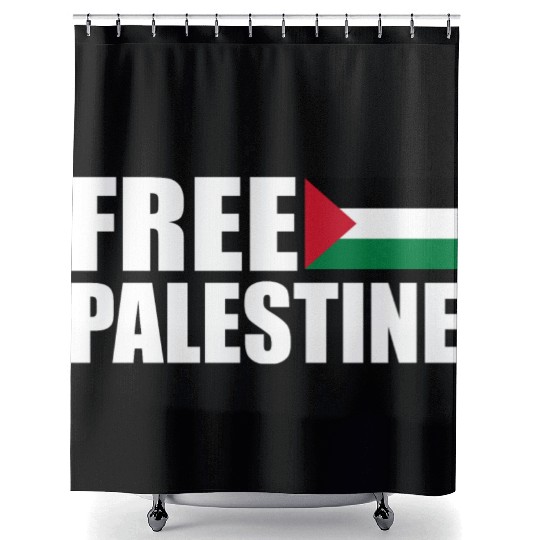 Free palestine Shower Curtains