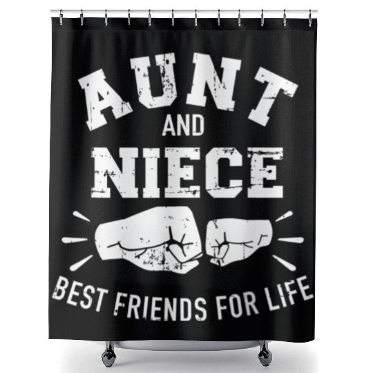 Aunt and niece friends for life Shower Curtains