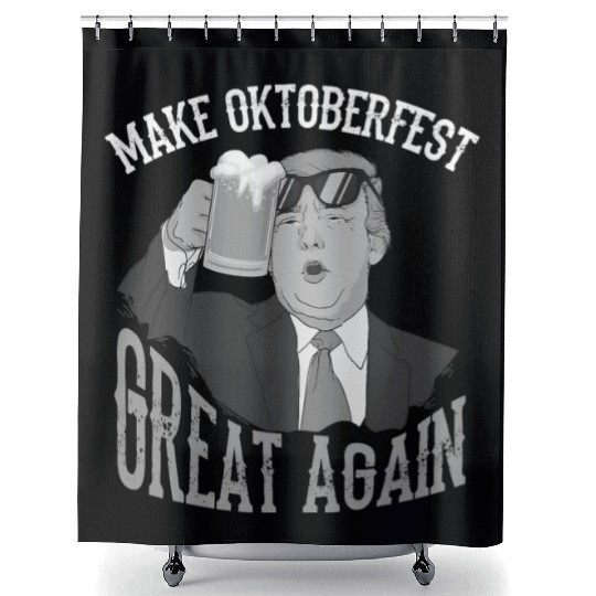Cute President Make Oktoberfest Great Again Trump Shower Curtains