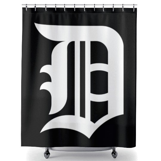 Detroit Baseball D Vintage Michigan Bengal Tiger R Shower Curtains