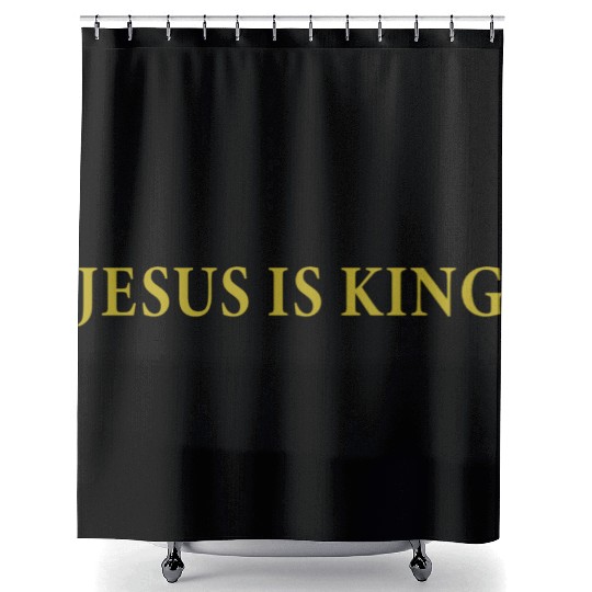 Jesus Is King Shower Curtains
