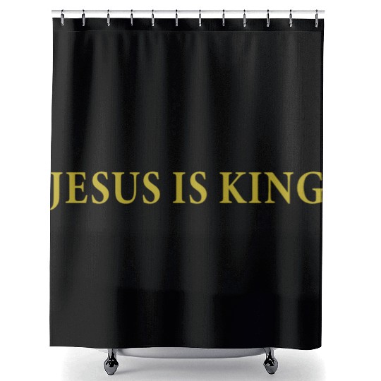 Jesus Is King Shower Curtains