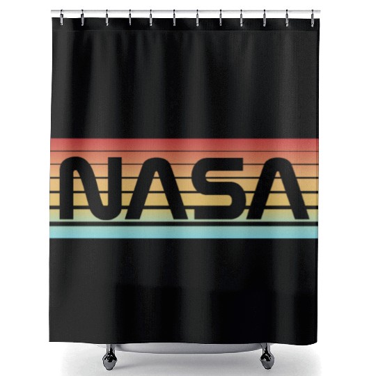 NASA Vintage Style Shower Curtains