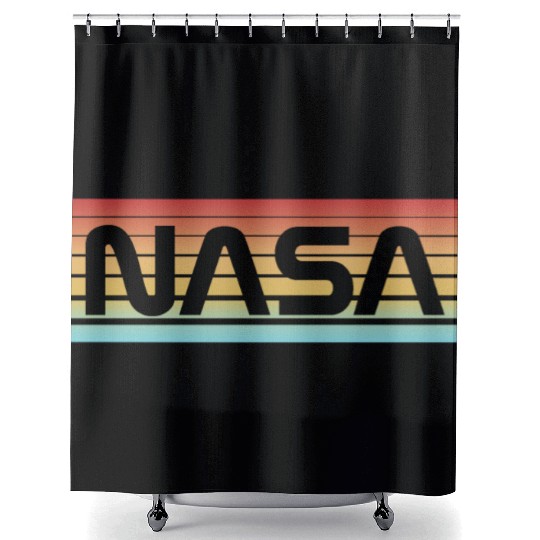 NASA Vintage Style Shower Curtains
