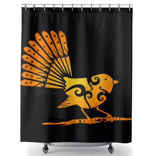 Maori Fantail Polynesian T Tattoo Gift Idea Shower Curtains