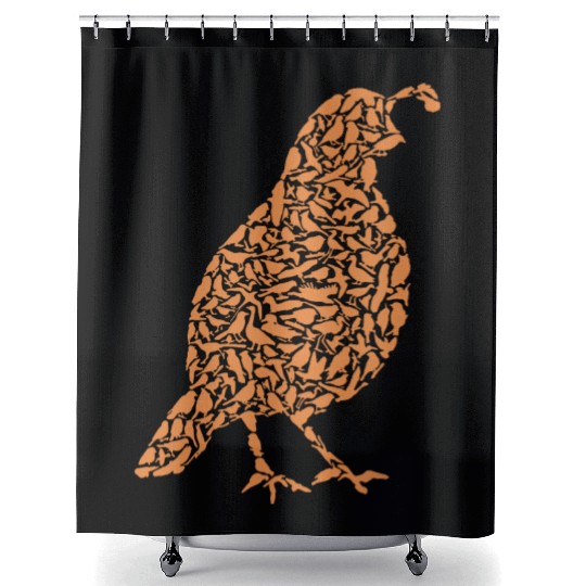 Quail farmer gift ornamental bird Shower Curtains