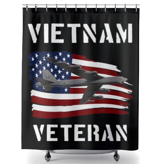 Vietnam Veteran B52 Stratofortress Bomber Plane Us Shower Curtains