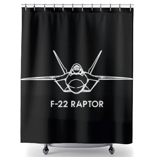 Lockheed Martin F-22 Raptor Shower Curtains