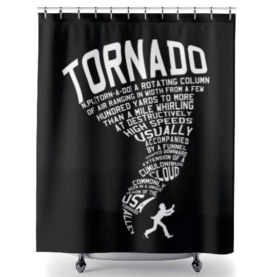 Tornado Storm Chaser Hurricane Wind Weather Gift Shower Curtains