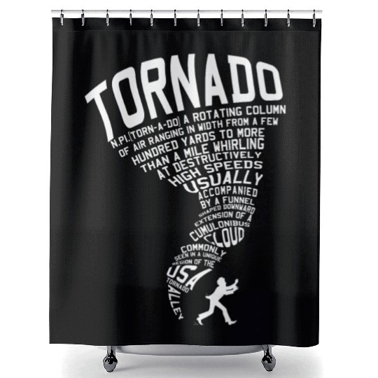Tornado Storm Chaser Hurricane Wind Weather Gift Shower Curtains