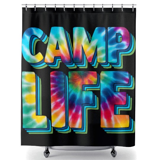 camp life,SUMMER Camp, fall camp,boy scouts,trekki Shower Curtains
