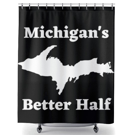 Michigan's Better Half, Upper Peninsula 906 Yooper Shower Curtains