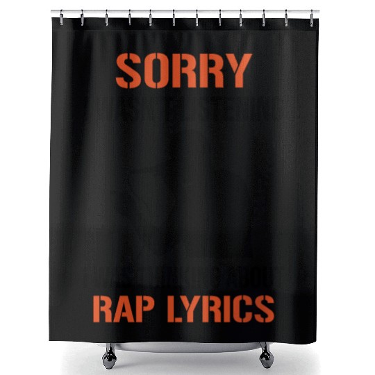 Rapper MC Hip Hop Rap Lyrics Freestyle Quote Shower Curtains