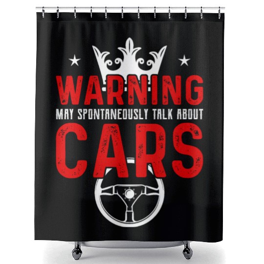 Car Mechanic Garage Auto Mechanic Mechanicial Gift Shower Curtains