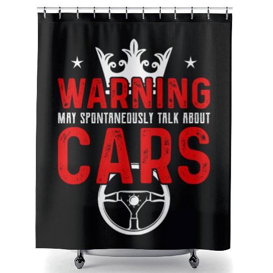 Car Mechanic Garage Auto Mechanic Mechanicial Gift Shower Curtains