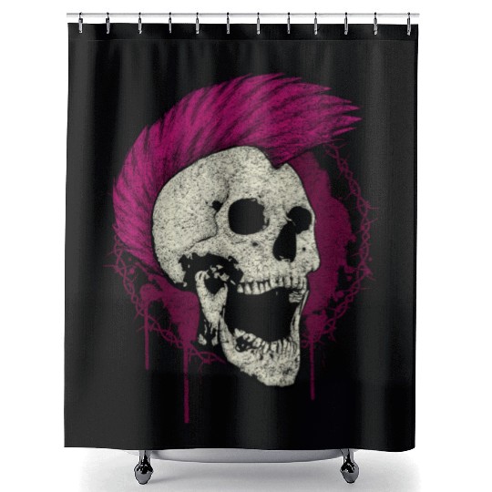 Punk rock Shower Curtains
