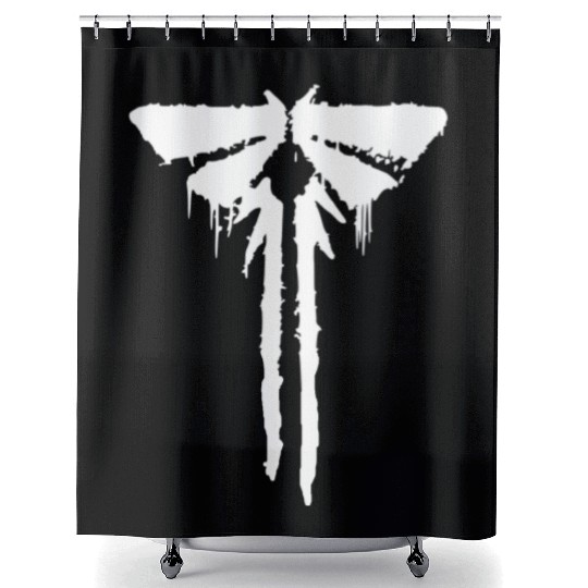 fireflies white Shower Curtains