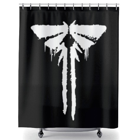 fireflies white Shower Curtains