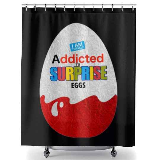 Delicious Schokobons Kinder Egg Shower Curtains