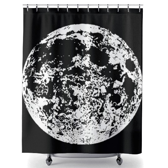 Full Moon Shower Curtains