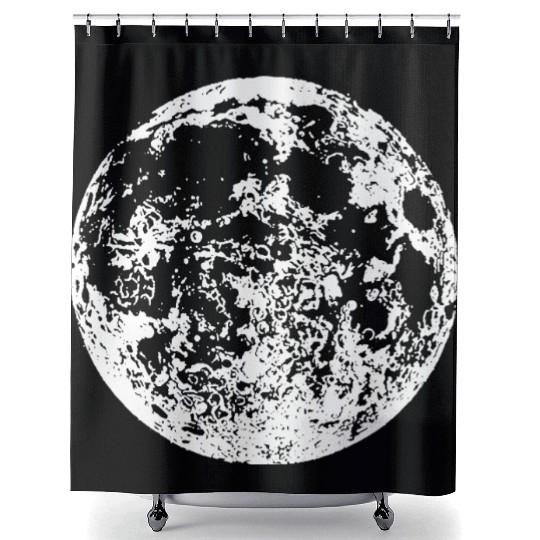 Full Moon Shower Curtains