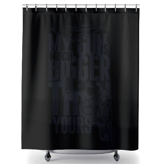 Big Gun Shower Curtains