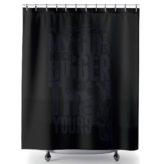 Big Gun Shower Curtains