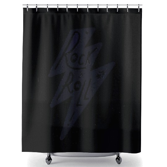 rock & roll Shower Curtains