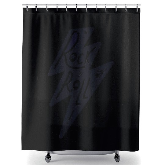 rock & roll Shower Curtains