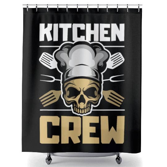 Kitchen Crew Great Cooking Gift Women Men Food T Shower Curtains
