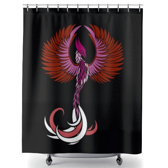 Lesbian Phoenix Support Design Colors Of Lesbian Shower Curtains
